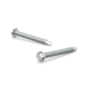 Zinc Plated Metal Screw, Hex Head With Washer, Self-Tapping Thread, Self-Drilling Point