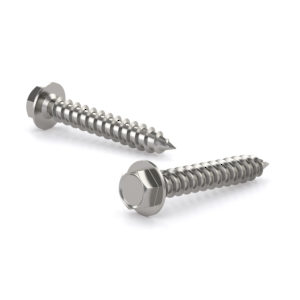 Stainless Steel Metal Screw, Hex Head With Washer, Self-Tapping Thread, Type A Point