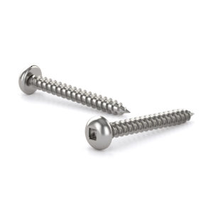 Stainless Steel Metal Screw, Pan head, Square Drive, Self-tapping thread, Type A point