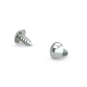 Zinc Plated Metal Screw, Truss Head, Square Drive, Type AB Point