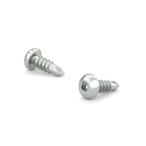 Rust Resistant Metal Screw, Pan Head, Square Drive, Self-Tapping Thread, Self-Drilling Point