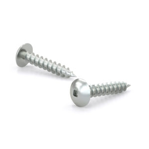 Zinc Plated Metal Screw, Truss Head, Square Drive, Self-Tapping Thread, Type A Point