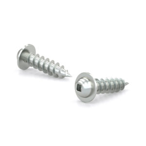 Rust Resistant Metal Screw, Pan Head with Washer, Square Drive, Self-Tapping Thread, Type A Point