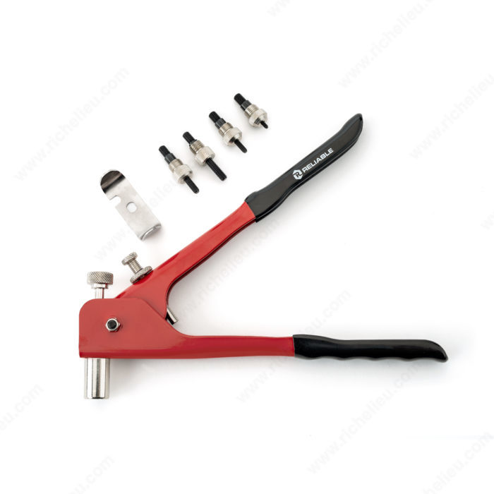 Kit d'outils d'écrou de rivet à main riveteuse aveugle à main avec mandrin  5 pcs 6-32,8-32,10-24,1/4-20,5/16-18