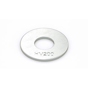 Rondelle plate métrique DIN 125A - Acier HV200, plaqué zinc