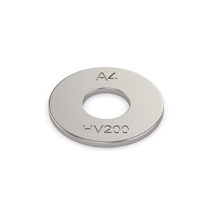 Rondelle plate métrique robuste DIN 125A - A4 acier inoxydable