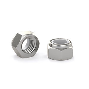 DIN 985 Metric Hex Lock Nut with Nylon Insert - A4 Stainless Steel