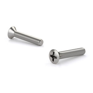 18-8 Stainless Steel Machine Screw, Oval Head, Phillips Drive, 1/4-20