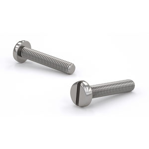 A4 Stainless Steel Machine Screw, Slotted Pan Head, M4