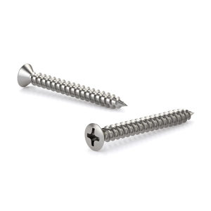 18-8 Stainless Steel Metal Screw, Oval head, Phillips Drive, Self-tapping thread, Type A point