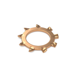 External Tooth Lock Washer - Phosphor bronze