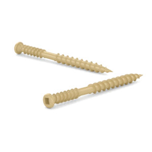 Composite Screw, Square Drive, Reverse Thread, Regular wood point type