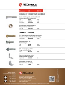 Reliable Fasteners Catalog Library - Stairway Ramps - Reliable Screws - page 4
