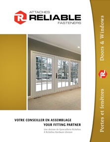 Librairie des catalogues Attaches Reliable - Portes et fenêtres - Attaches Reliables - page 1