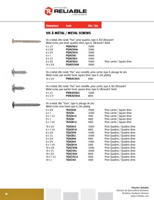 Reliable Fasteners Catalog Library - Doors & Windows - Reliable Fasteners - page 18